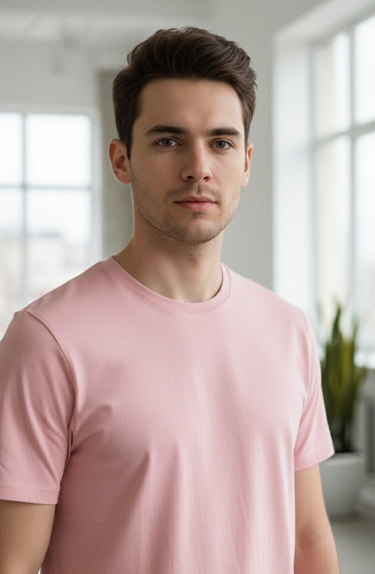 REGULAR FIT PLAIN T-SHIRT