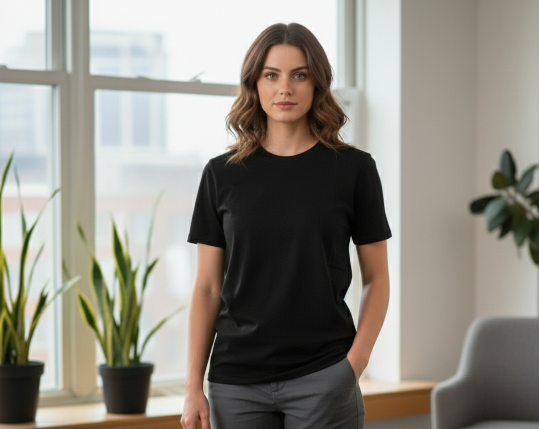 REGULAR FIT PLAIN T-SHIRT