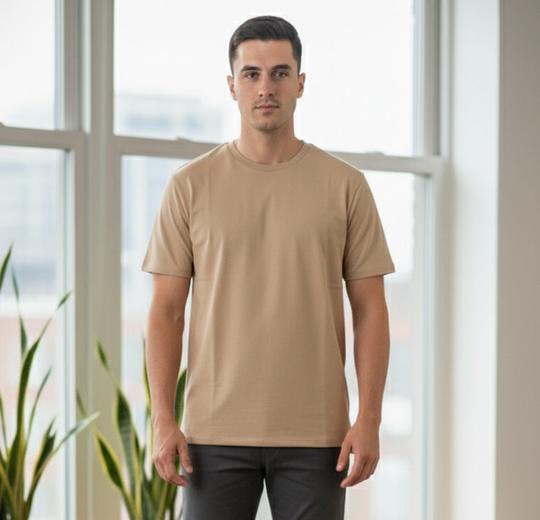 REGULAR FIT PLAIN T-SHIRT