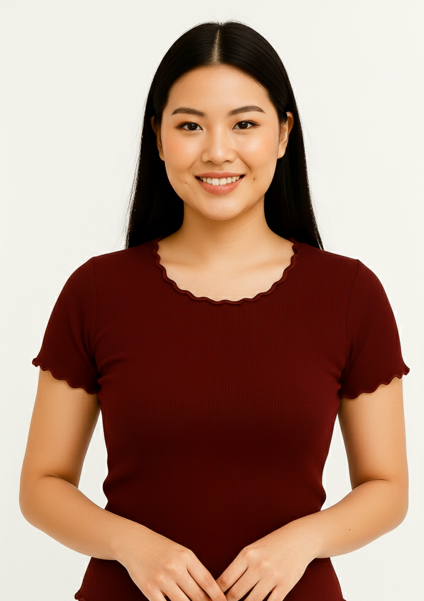 Half Sleeve Wide Neck Crop Top