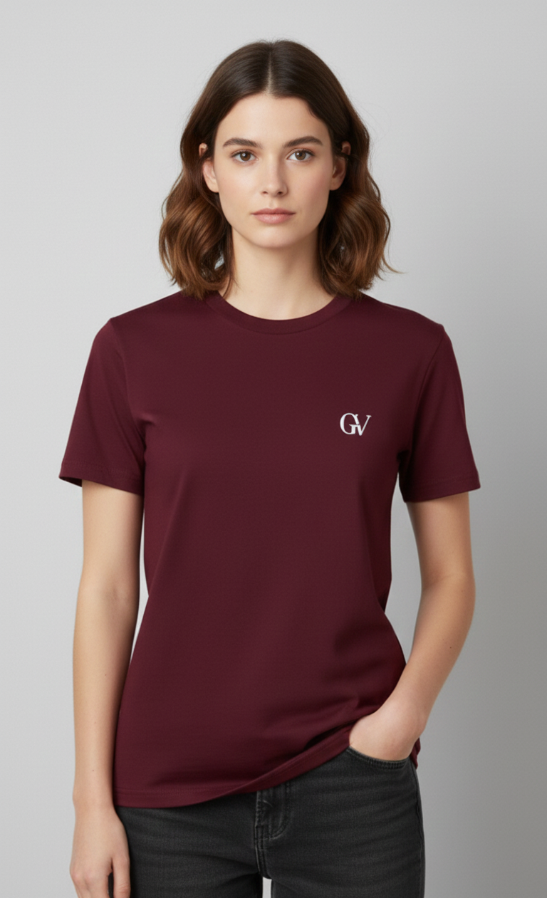 REGULAR FIT PLAIN T-SHIRT WITH LOGO