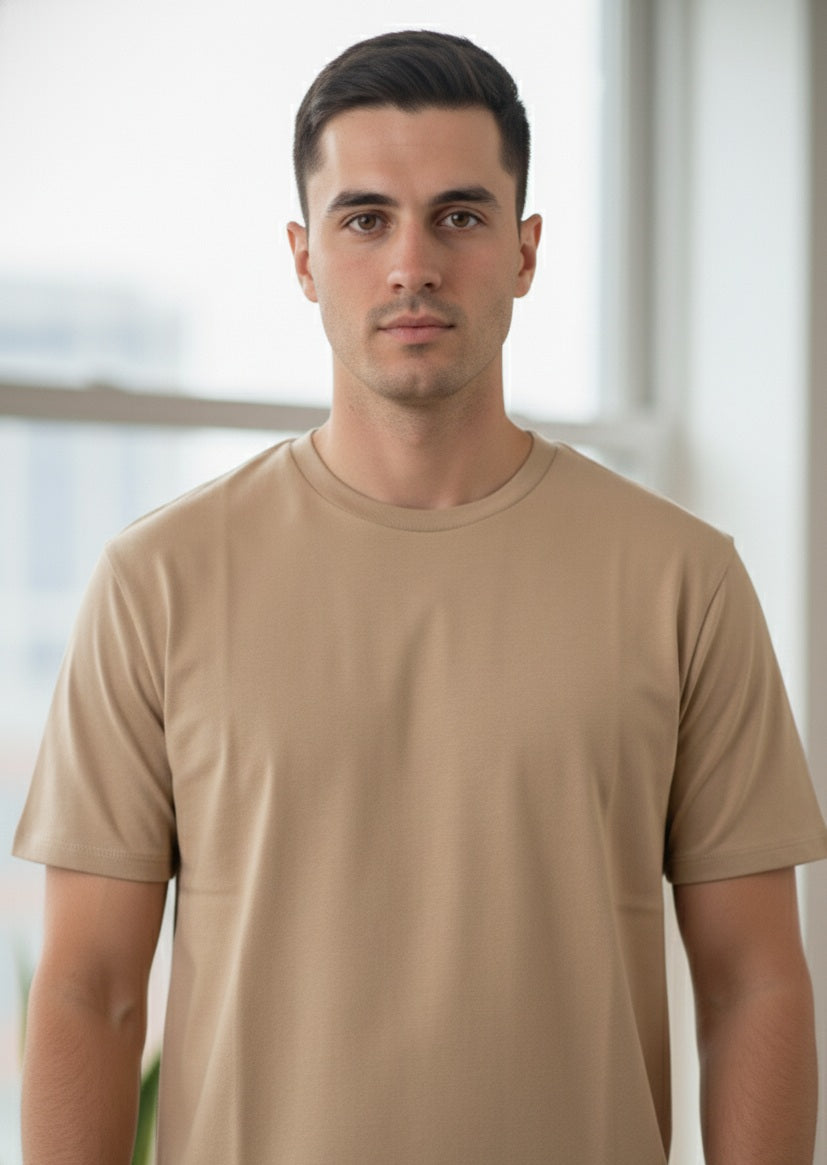 REGULAR FIT PLAIN T-SHIRT
