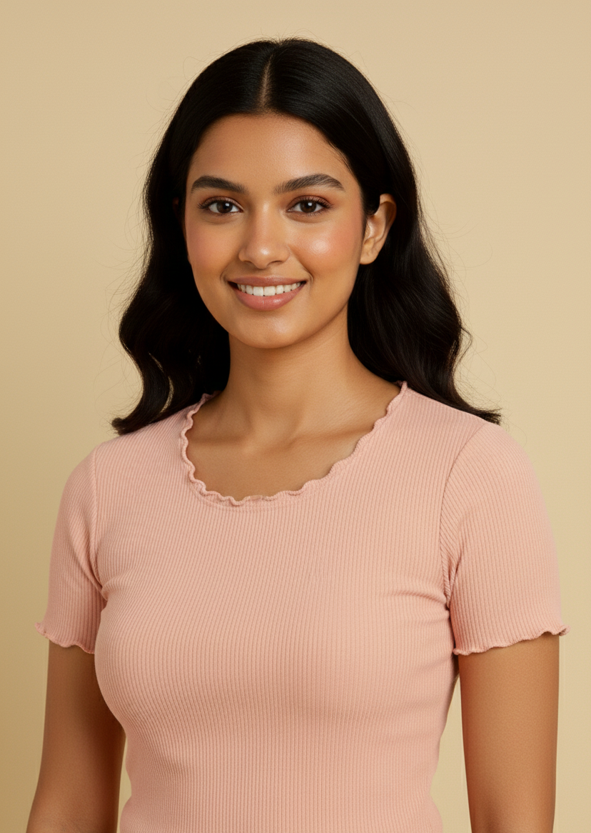 Half Sleeve Wide Neck Crop Top