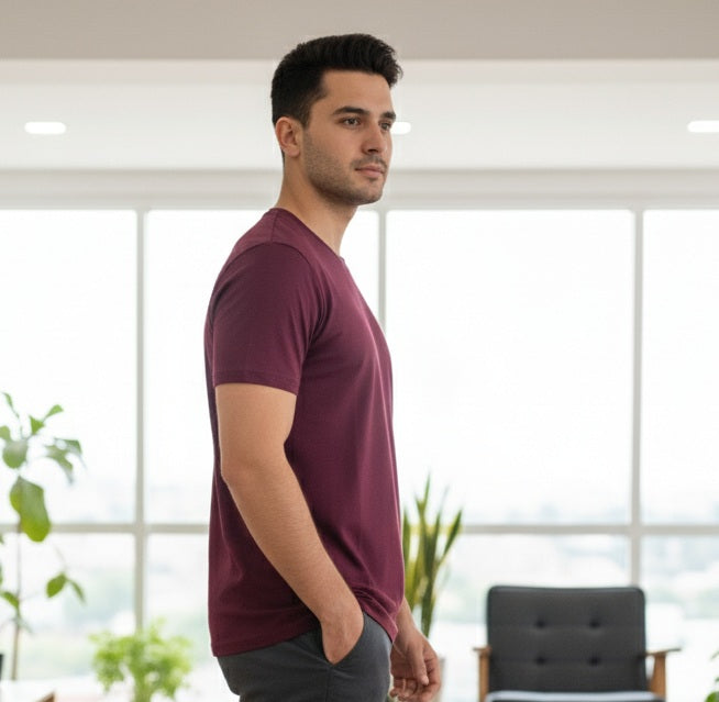 REGULAR FIT PLAIN T-SHIRT